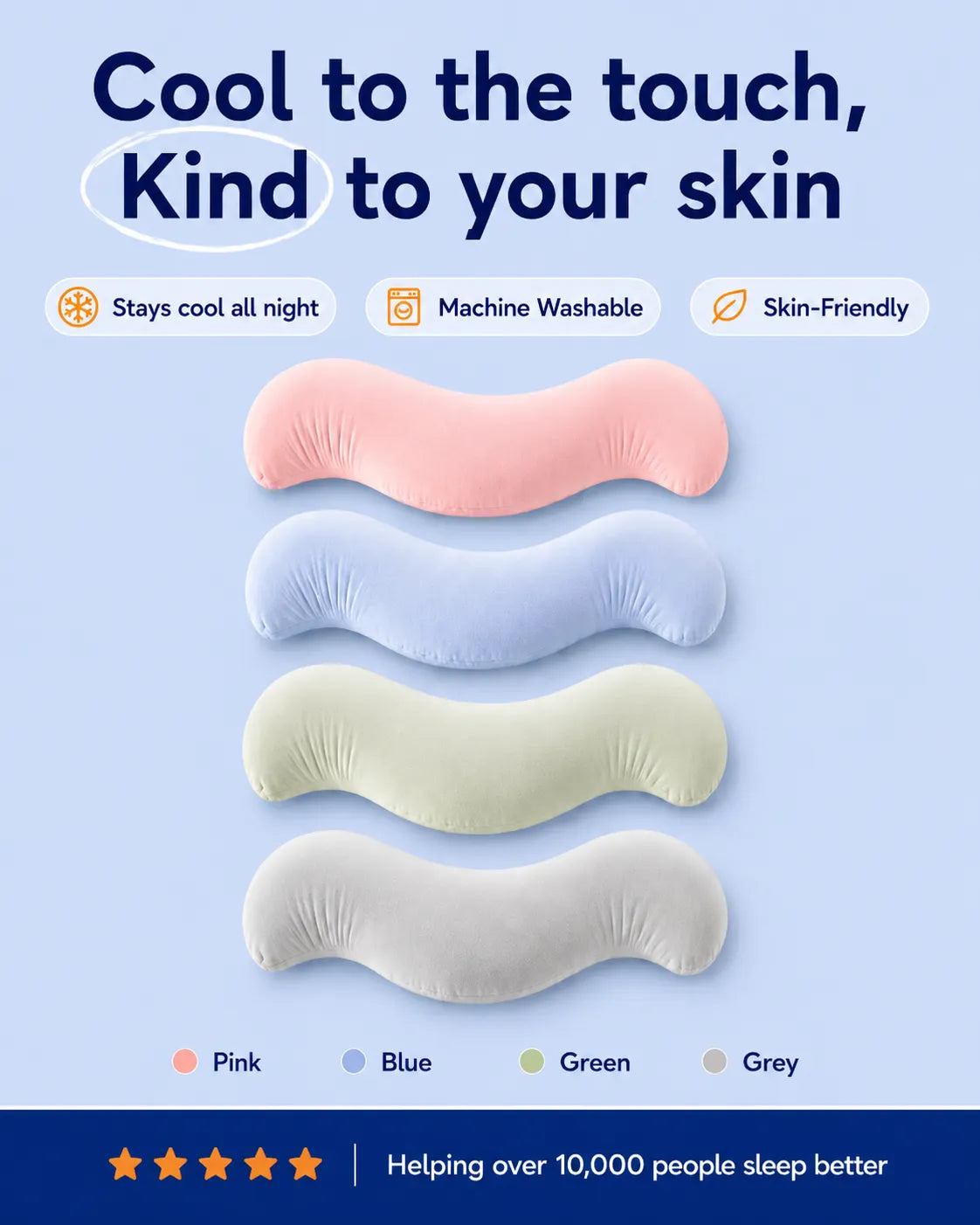 The Snuggi™ Cooling Pillow Case